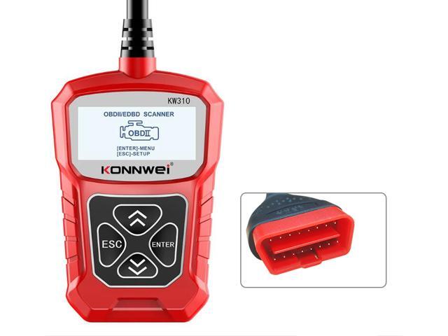 KONNWEI KW310 12V Car Battery Tester Automotive 100-2000 CCA Battery Load Tester Auto Cranking and Charging System Test Scan Tool Digital Battery