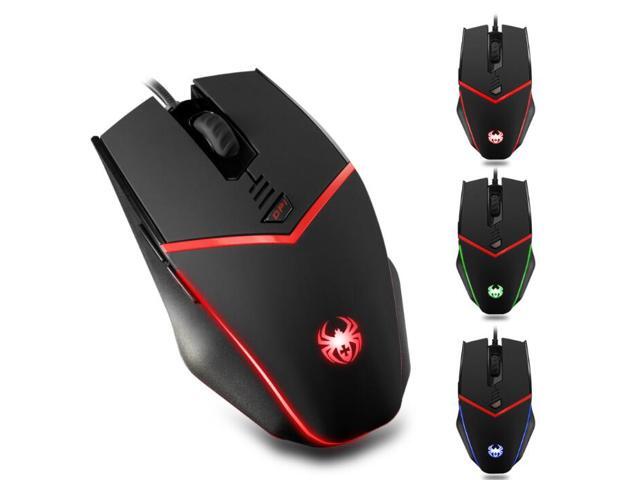 Gaming Mouse Wired [ Programmable ][ Breathing Light ] [ 3200 DPI ] [ Weight Tuning Set ] ZELOTES PC Computer Gamer Mice 6 Buttons for Both