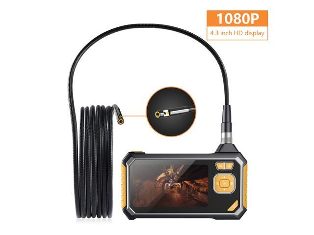 Inskam113-2 1M Dual-lens Borescope HD 1080P Hard Wire 43-inch Large Screen + IP67 Waterproof for Car Sewer Air Conditioner Mechanical Maintenance-1M