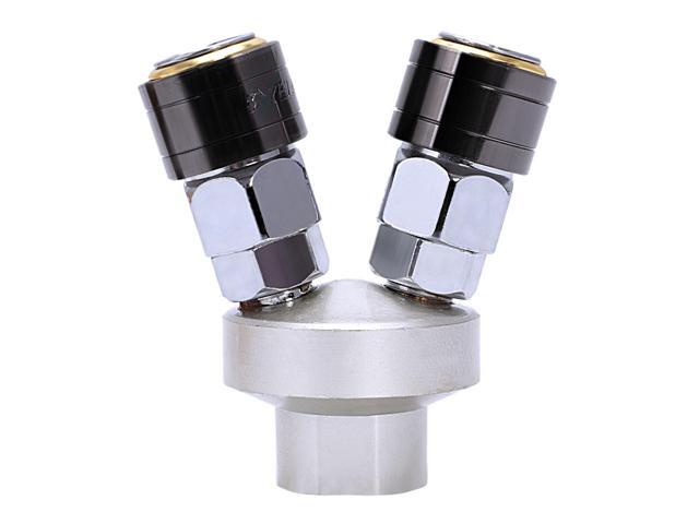 C type pneumatic quick connector self-locking round two ventilation tube quick plug male and female air pump air compressor