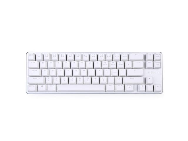 Mechanical Keyboard Gaming Keyboard Brown Switch 68-Keys Mini Design (60%) Gaming Wired Keyboard White Silver Magicforce by Qisan