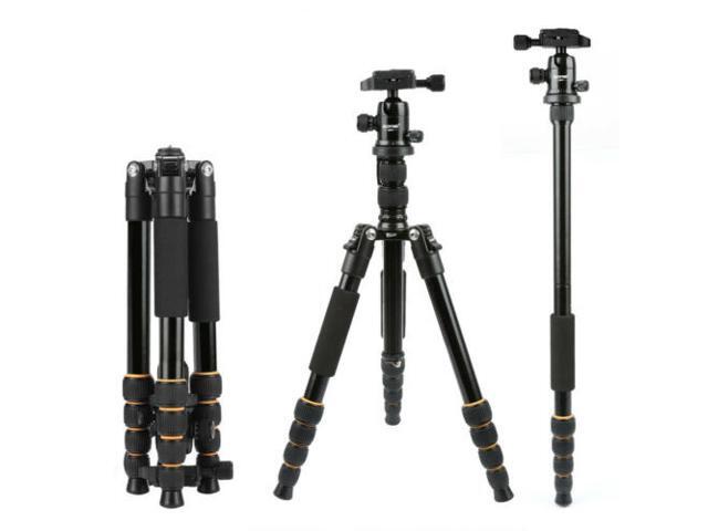 Aluminum Tripod Travel Monopod w/ Ball Head For DSLR Camera Camcorder Q666