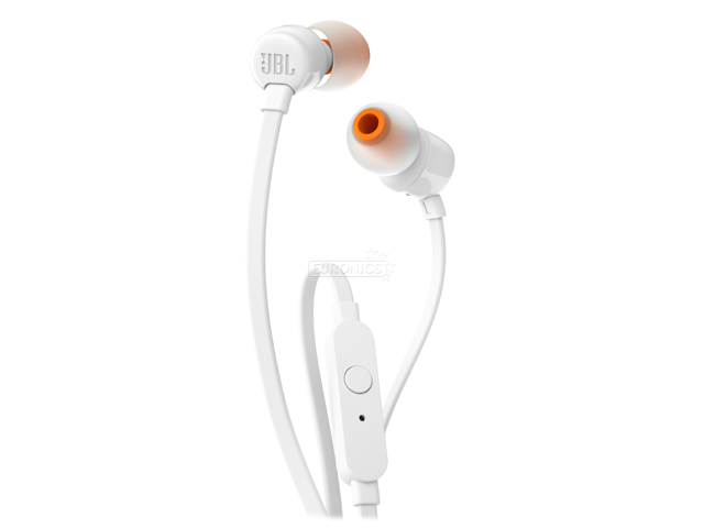 NeweggBusiness JBL T110 Bass In-Ear Headphones - White