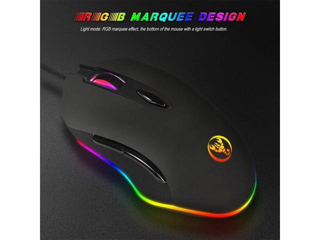 4800DPI Wired 6D USB LED Backlight Pro Gaming Mouse Mice For PC Laptop Desktop