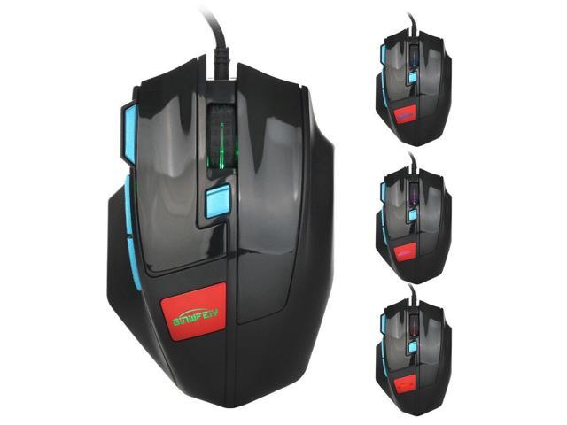 GINWFEIY 4000DPI Wired 7D LED Optical USB Pro Gming Mouse Mice For PC Laptop