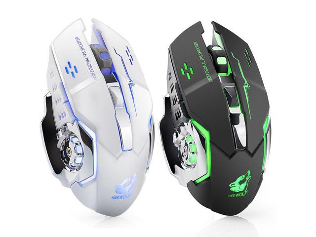 Rechargeable X8 Wireless Silent LED Backlit USB Optical Ergonomic Gaming Mouse