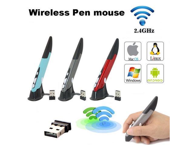 24GHz USB Wireless Optical Pen Air Mouse Laser Pointer Adjustable For PC Laptop