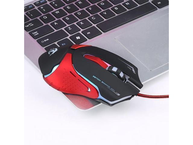 Hot 6 Buttons 7 LED Optical USB Wired 3200 DPI Gaming Mouse For Laptop PC Laptop