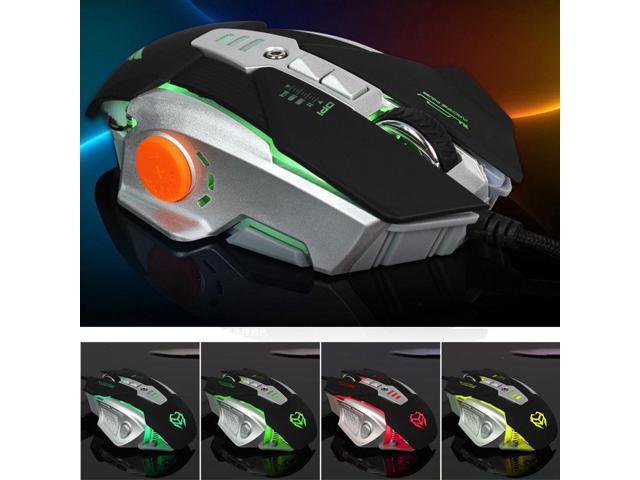 3200DPI Wired 8D LED USB Mechanical Gaming Mouse Mice For PC Laptop Desktop