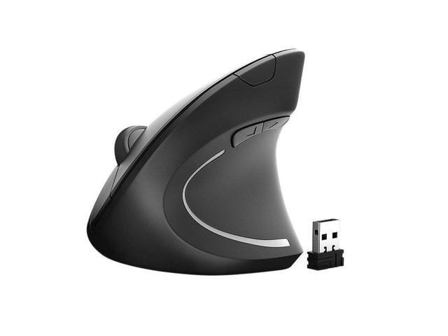 USB 24G Wireless Vertical Ergonomic Upright Optical Mouse for PC Laptop HCXM