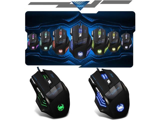 5500DPI 8D MASTER T80 Pro Optical 7 Buttons Usb Gaming Mouse for LOL WOW CF CS