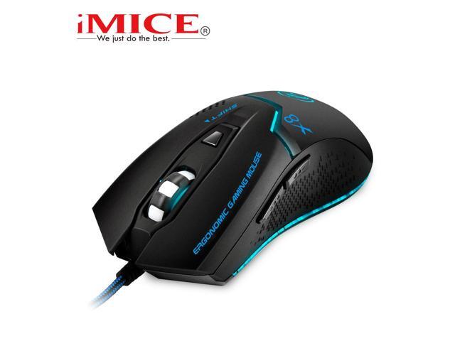 2016 IMICE X8 8D 1600DPI 6 Buttons Ergonomic Usb Wired Optical PC Gaming Mouse