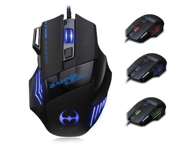 8D 3200DPI T80 Blood Bat Optical 7 Buttons Usb Wired Gaming Mouse LOL WOW CF FPS