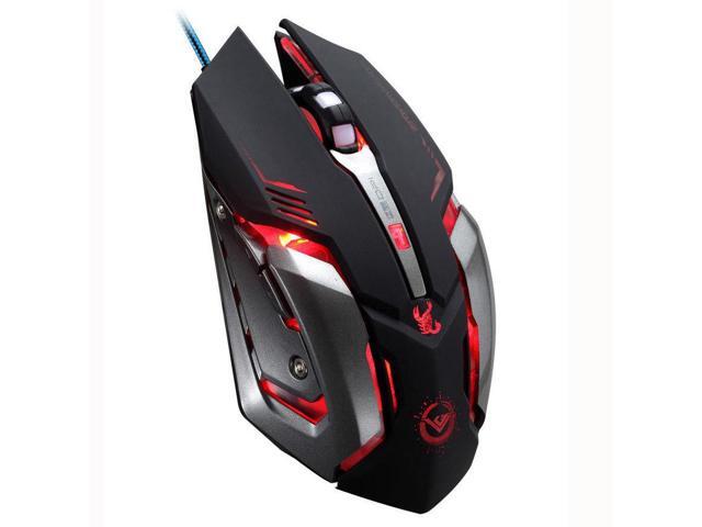 RAJFOO Crazy Scorpion 8D 3200DPI 6Buttons Ergonomic Usb Optical Pro-Gaming Mouse