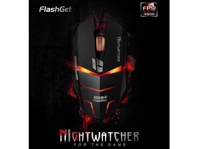 8D 2000DPI FLASHGET NightWatcher 7 Buttons Multimedia Optical Usb Gaming Mouse