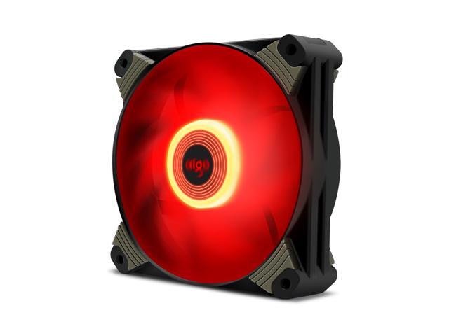 Aigo Icy-series X1 120mm LED Quiet Edition High Airflow Hybrid-Design Silent Fan for Computer Cases CPU Coolers and Radiators Ultra Quiet Computer