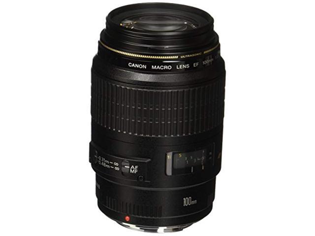 canon 4657a006-cr ef 100mm f/28 macro usm fixed lens for slr cameras black (renewed)