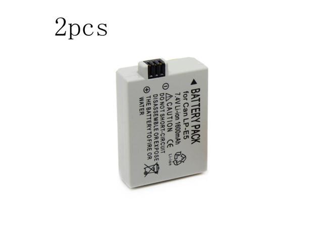 2 pieces 1600mAh LP-E5 LPE5 LP E5 Digital Camera Battery For Canon 450D 500D 1000D