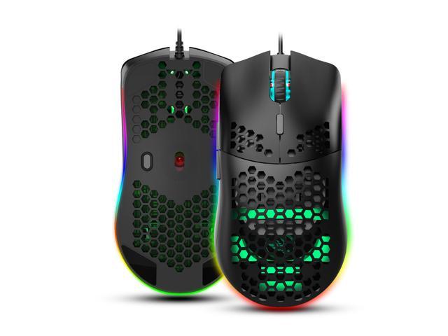 HXSJ J900 6 Keys RGB Lighting Programmable Gaming Wired Mouse