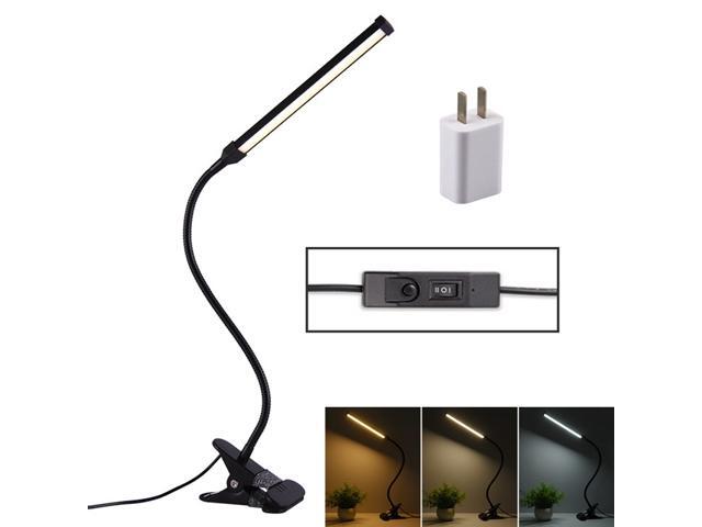 LED Desk Lamp 8W Folding Adjustable Eye Protection Table Lamp USB Plug-in Version + Power Plug