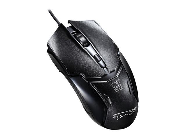 Chasing Leopard 179 USB 1600DPI Three-speed Adjustable Wired Optical Gaming Mouse Length: 13m(Black)