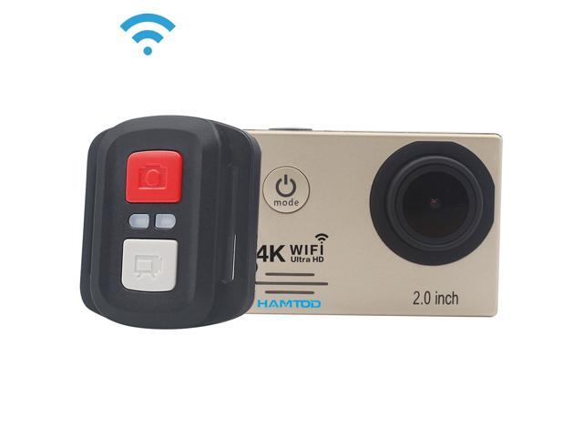 HAMTOD HF60 Pro UHD 4K WiFi 160MP Sport Camera with Waterproof Case & Remote Control Generalplus 4247 20 inch LCD Screen 120 Degree Wide Angle