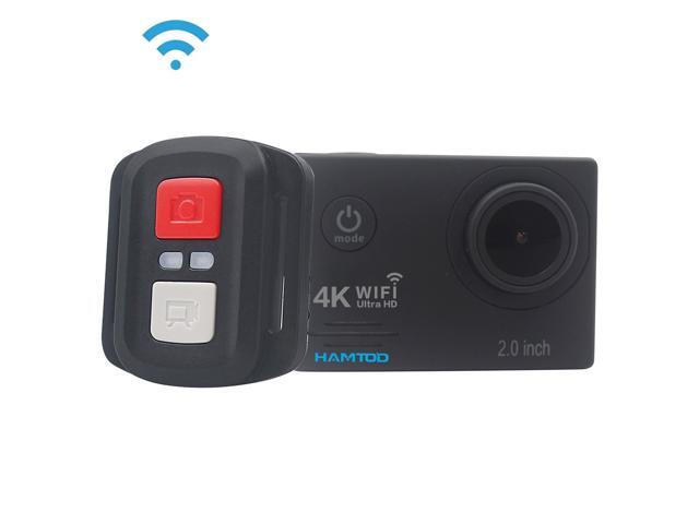 HAMTOD HF60 Pro UHD 4K WiFi 160MP Sport Camera with Waterproof Case & Remote Control Generalplus 4247 20 inch LCD Screen 120 Degree Wide Angle