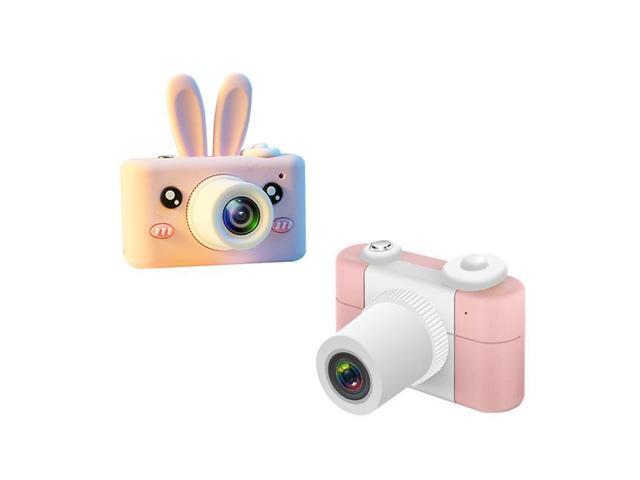 D3 PLUS 1200W Pixel Lens Rabbit Cartoon Mini Digital Sport Camera with 20 inch Screen for Children