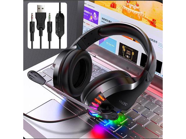 YINDIAO Q2 Head-mounted Wired Gaming Headset with Microphone Version: Dual 35mm + USB