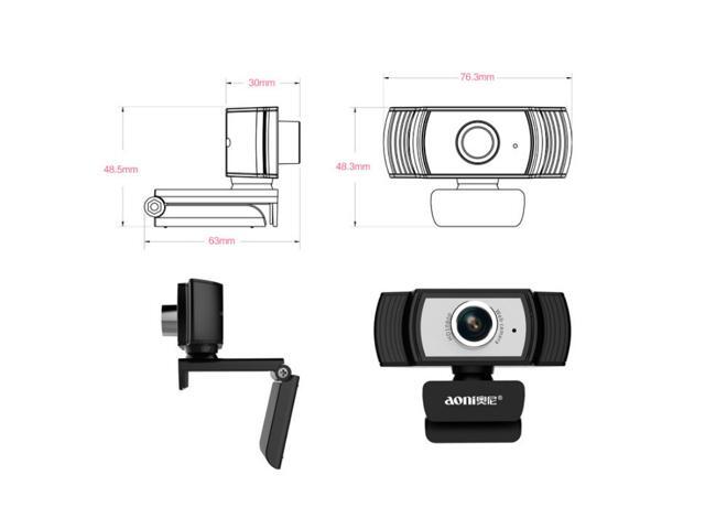 Aoni C33 Beauty FHD 1080P IPTV WebCam Teleconference Teaching Live Broadcast Computer Camera with Microphone