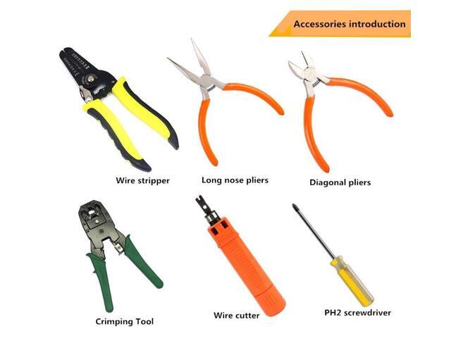 JAKEMY PS-P15 16 in 1 Professional LAN Network Kit Crimper Cable Wire Stripper Cutter Pliers Screwdriver Tool