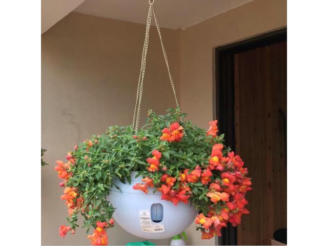 Hanging Plastic Flower Pots Hanging Pots Flower Pot With Hanging Chain Small Size:20*136cm Random Color Delivery