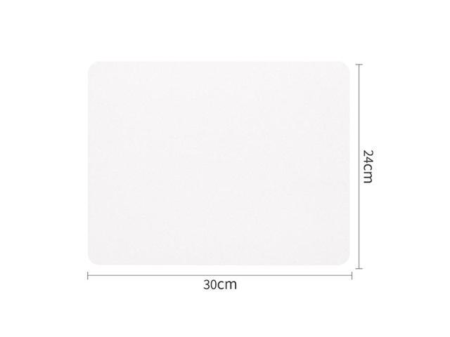 BUBM Non-slip PU Leather Double-sided Mouse Pad Size: 30 x 24cm(White)