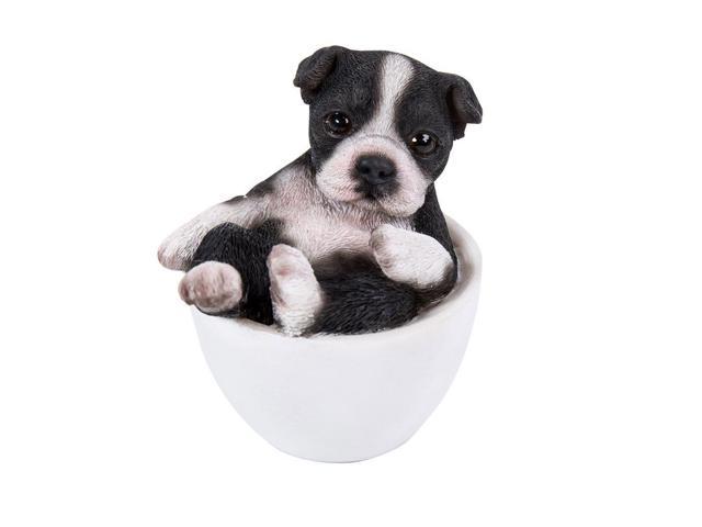 UPC 726549120282 product image for Boston Terrier Adorable Mini Teacup Pet Pals Puppy Collectible Figurine 3.25 Inc | upcitemdb.com