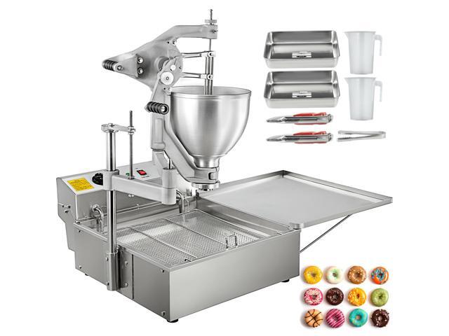 VEVOR Commercial Automatic Donut Fryer Ball Doughnuts Maker Machine with 3 Mold