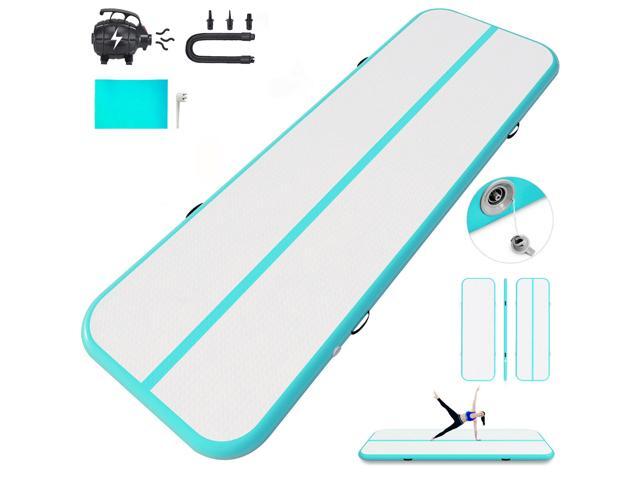 VEVOR Air Mat Tumble Track 20ft Tumbling Mat 40x4 inches Thickness Gymnastics Mat PVC Material Tumble Inflatable Mat with Electric Air Pump for