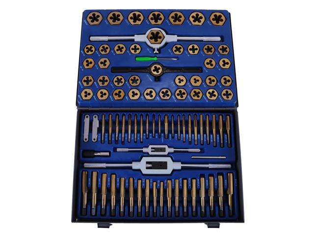 VEVOR 86PC Tap and Die Set Combination Metric Tap and Die Sae Tap and Die Set Tungsten Steel Titanium SAE and Metric Tool