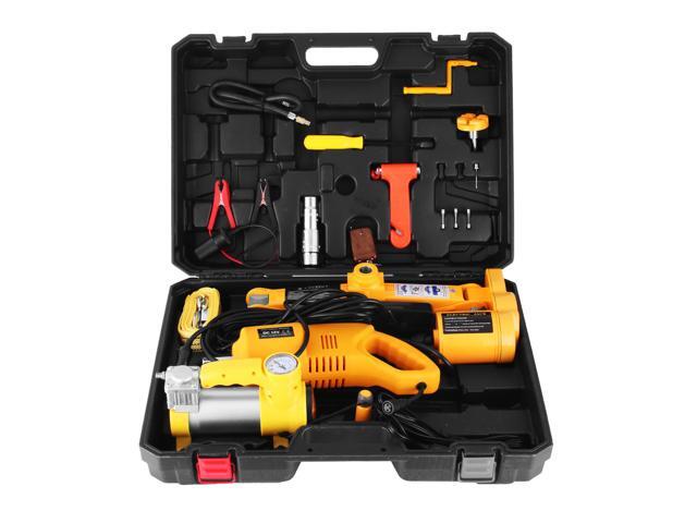 VEVOR 12V Electric Car Jack 25 Ton 5500LBS Scissor Lift Jack Electric Scissor Jack 1/2' Impact Wrench Tire Change Repair Tool