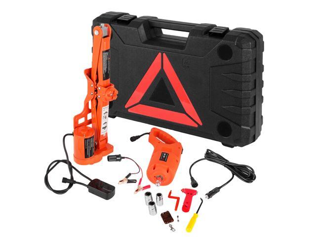 VEVOR 12V Electric Car Jack 3 Ton 6000LBS Scissor Lift Jack Electric Scissor Jack 1/2' Impact Wrench Tire Change Repair Tool