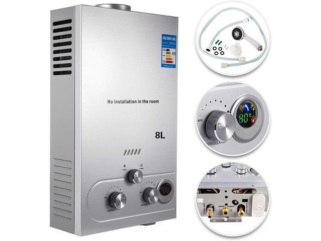 VEVOR 8L 21GPM Propane Hot Water Heater Tankless Propane Water heater