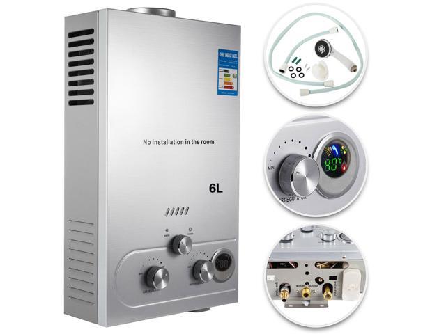 VEVOR 6L 12KW Propane Hot Water Heater Tankless Instant Boiler