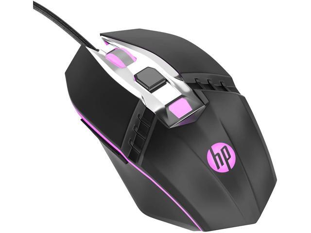 HP Wired Ergonomic RGB Gaming Mouse Adjustable DBI with Programmable Buttons and Breathing Light USB Computer Mouse