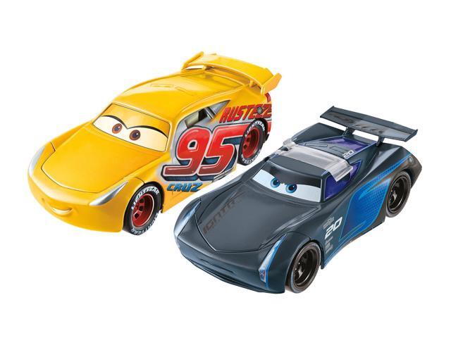 Disney Pixar Cars 3 Flip To The Finish Rust-Eze Cruz Ramirez & Jackson Storm Vehicles