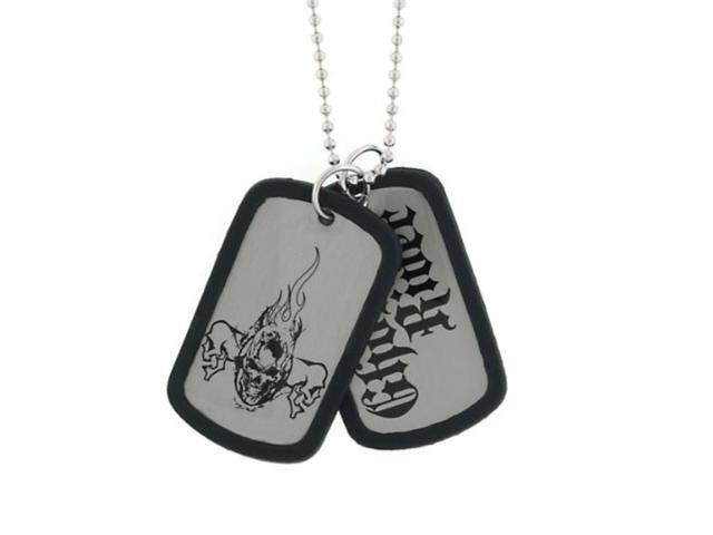 Dog Tag Ghost Rider Black 2 Piece Dog Tag Marvel Comics vintage jewelry