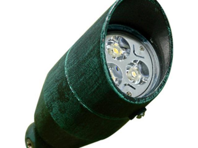 Dabmar Lighting LV190-LED3-PG Cast Aluminum Directional LED Spot Light with Hood Patina Green - 8 x 255 x 725 in