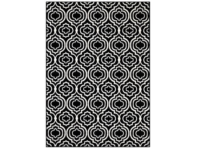 Frame Transitional Moroccan Trellis 5x8 Area Rug
