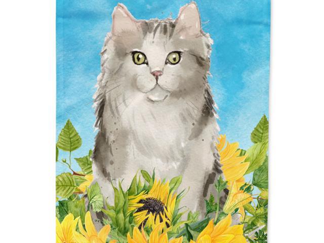 Caroline's Treasures CK3156CHF Ragamuffin in Sunflowers Flag Canvas House Size Large multicolor
