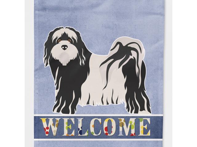 Caroline's Treasures CK3681CHF Tibetan Terrier Welcome Flag Canvas House Size Large multicolor
