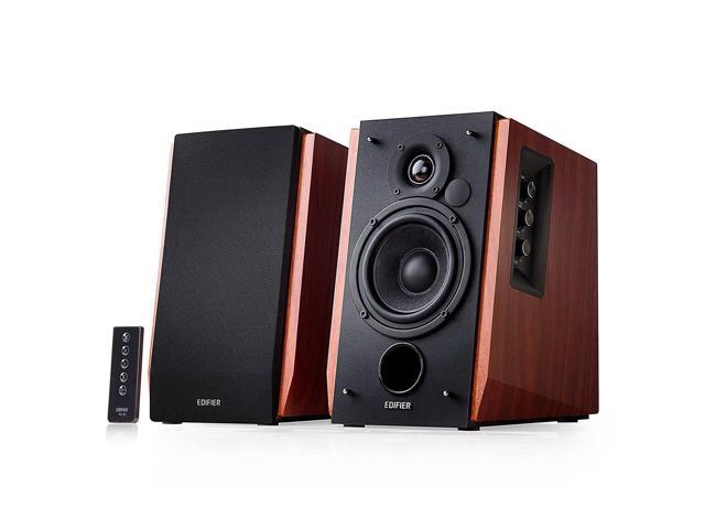 Edifier R1700BT Bluetooth Bookshelf Speakers - Active Near-field Studio Monitors - Powered Speakers 20 Setup Wooden Enclosure - 66w RMS