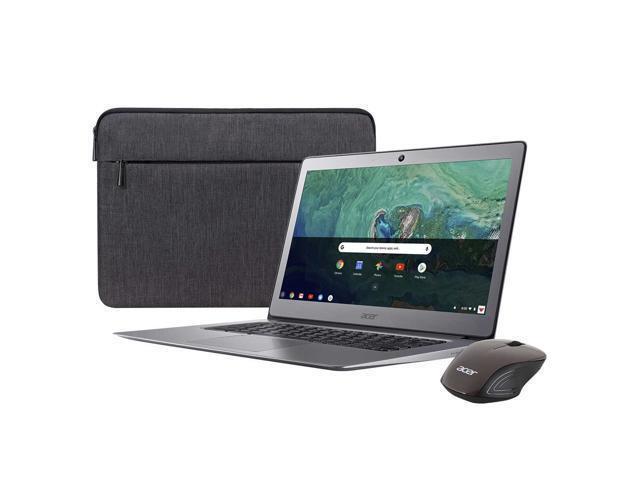 Recertified - 2019 Newest Acer Premium Flagship 14' Full HD Chromebook Bonus Wireless Mouse & Sleeve Intel Celeron N3160 Processor 4GB RAM 32GB